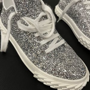 Guiseppi Zanttio glitter sneakers. Italian leather and a glitter. Beautiful.